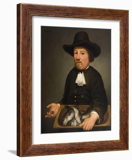 Man with the Bucket of Fish-Aelbert Cuyp-Framed Giclee Print