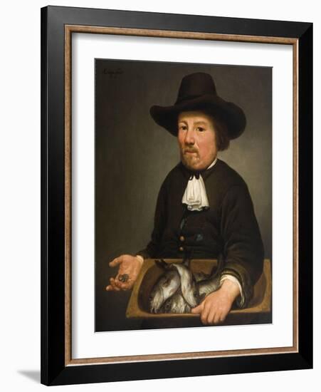 Man with the Bucket of Fish-Aelbert Cuyp-Framed Giclee Print