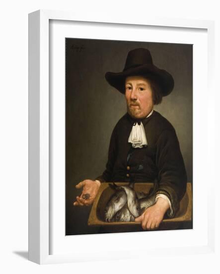 Man with the Bucket of Fish-Aelbert Cuyp-Framed Giclee Print