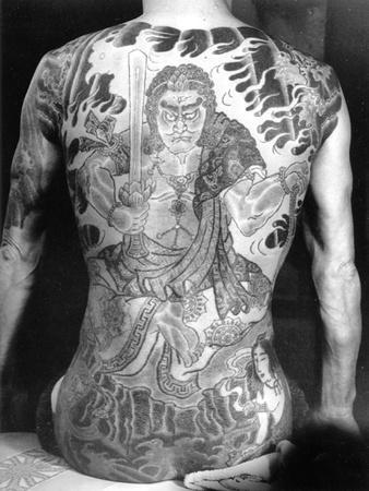 Man with Traditional Japanese Irezumi Tattoo, c.1910' Photographic Print -  Japanese Photographer | Art.com