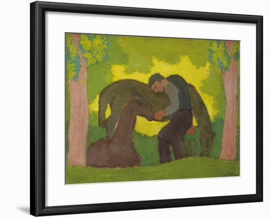 Man with Two Horses, 1890-Edouard Vuillard-Framed Giclee Print