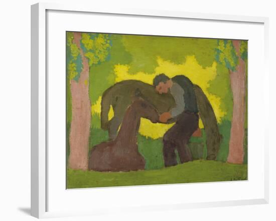 Man with Two Horses, 1890-Edouard Vuillard-Framed Giclee Print