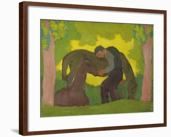 Man with Two Horses, 1890-Edouard Vuillard-Framed Giclee Print