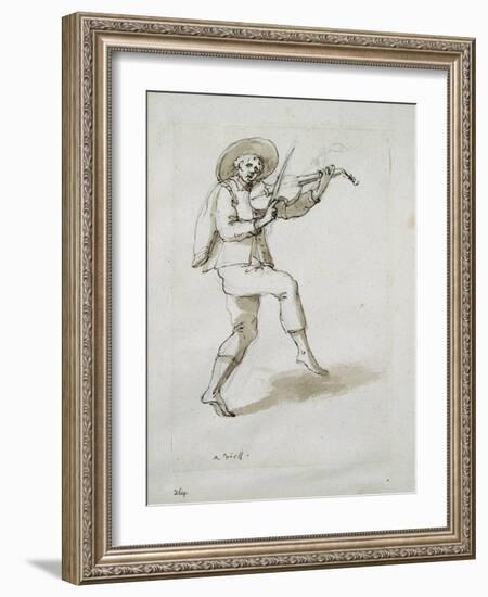 Man with Viol-Inigo Jones-Framed Giclee Print