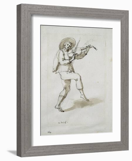 Man with Viol-Inigo Jones-Framed Giclee Print