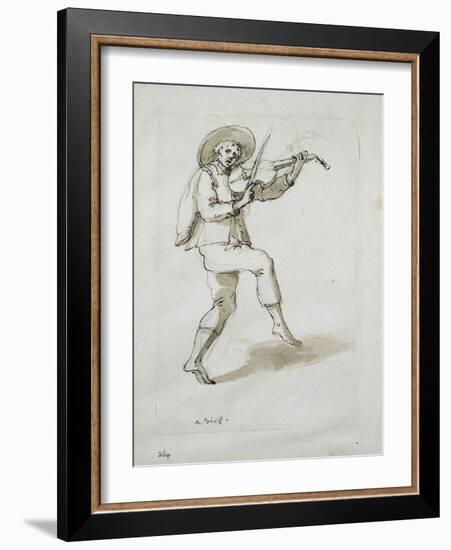 Man with Viol-Inigo Jones-Framed Giclee Print