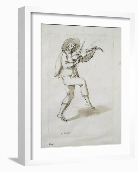 Man with Viol-Inigo Jones-Framed Giclee Print