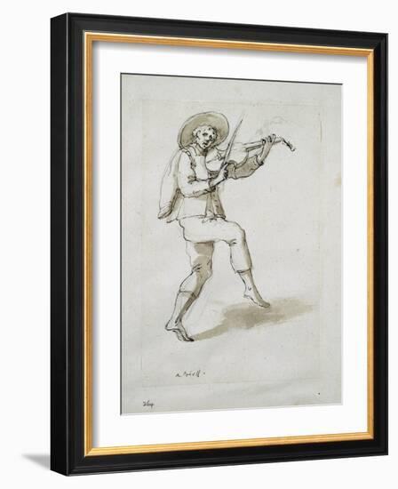 Man with Viol-Inigo Jones-Framed Giclee Print