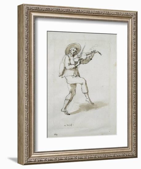 Man with Viol-Inigo Jones-Framed Giclee Print