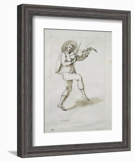 Man with Viol-Inigo Jones-Framed Giclee Print