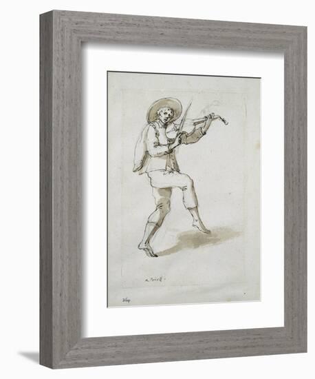 Man with Viol-Inigo Jones-Framed Giclee Print