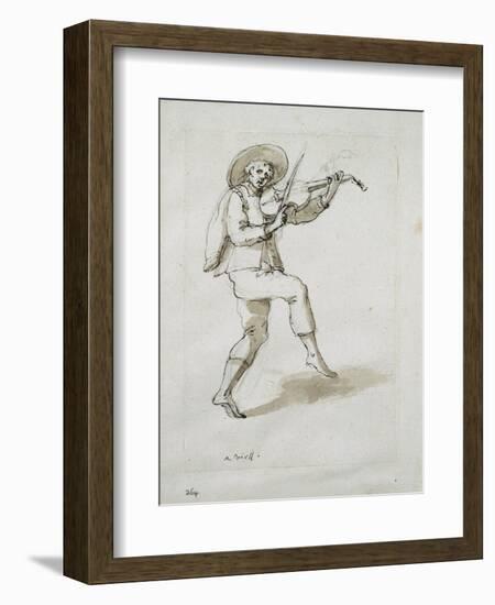 Man with Viol-Inigo Jones-Framed Giclee Print