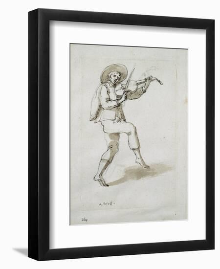 Man with Viol-Inigo Jones-Framed Giclee Print