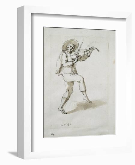 Man with Viol-Inigo Jones-Framed Giclee Print