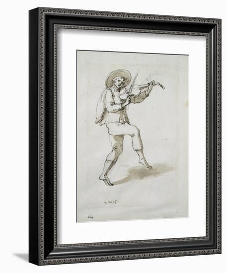 Man with Viol-Inigo Jones-Framed Giclee Print