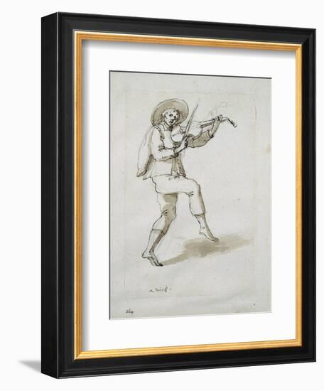 Man with Viol-Inigo Jones-Framed Giclee Print