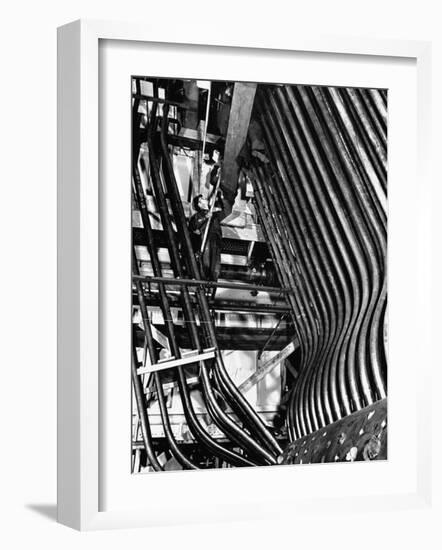 Man Working in a Power Plant-William Vandivert-Framed Photographic Print