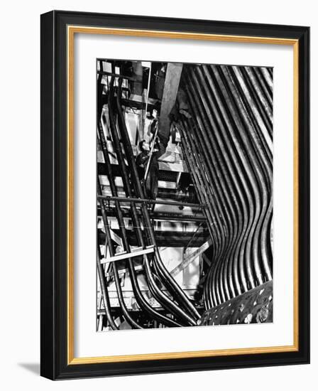 Man Working in a Power Plant-William Vandivert-Framed Photographic Print