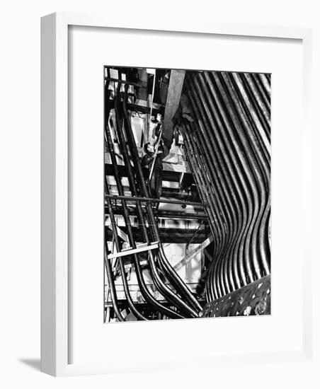 Man Working in a Power Plant-William Vandivert-Framed Photographic Print