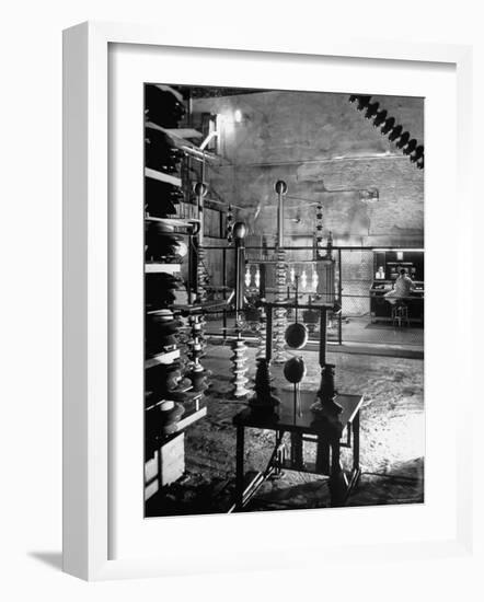 Man Working in Laboratory-Fritz Goro-Framed Photographic Print