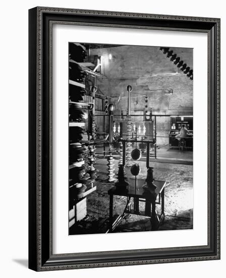 Man Working in Laboratory-Fritz Goro-Framed Photographic Print