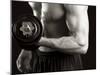 Man Working Out with Hand Wieghts, New York, New York, USA-Chris Trotman-Mounted Photographic Print