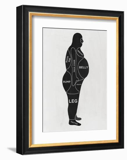 Man-null-Framed Art Print