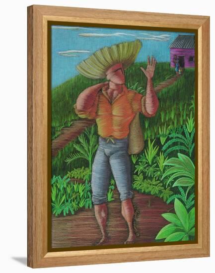 Man-Oscar Ortiz-Framed Premier Image Canvas