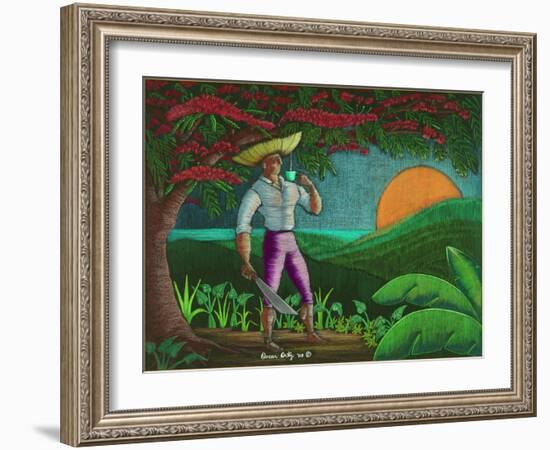 Man-Oscar Ortiz-Framed Giclee Print