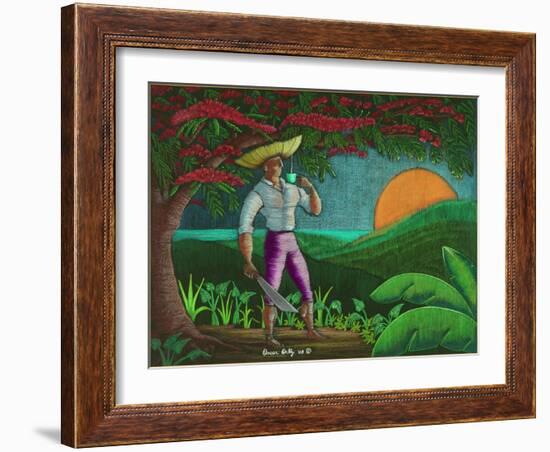 Man-Oscar Ortiz-Framed Giclee Print