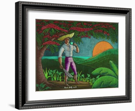 Man-Oscar Ortiz-Framed Giclee Print