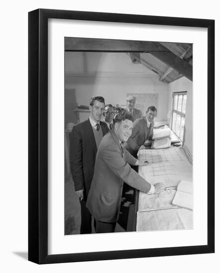 Management and Staff of George Wimpey and Co, Gainsborough, Lincolnshire, 1960-Michael Walters-Framed Photographic Print