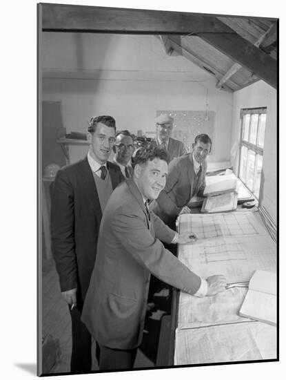 Management and Staff of George Wimpey and Co, Gainsborough, Lincolnshire, 1960-Michael Walters-Mounted Photographic Print