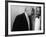 Manager Joe Glaser Conferring with Client, Musician Louis Armstrong, after a Concert-null-Framed Premium Photographic Print