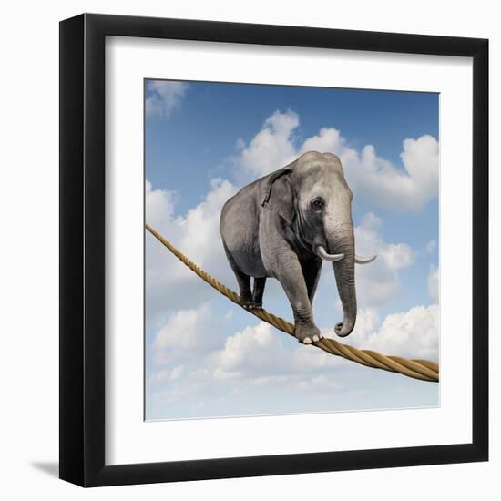 Managing Risk-digitalista-Framed Art Print