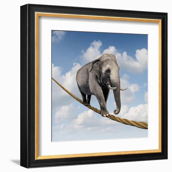 Managing Risk-digitalista-Framed Art Print