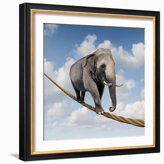 Managing Risk-digitalista-Framed Art Print