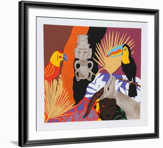 Managua #1-Hunt Slonem-Framed Serigraph