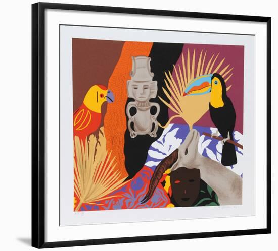 Managua #1-Hunt Slonem-Framed Serigraph