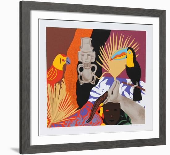 Managua #1-Hunt Slonem-Framed Serigraph