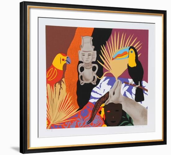 Managua #1-Hunt Slonem-Framed Serigraph