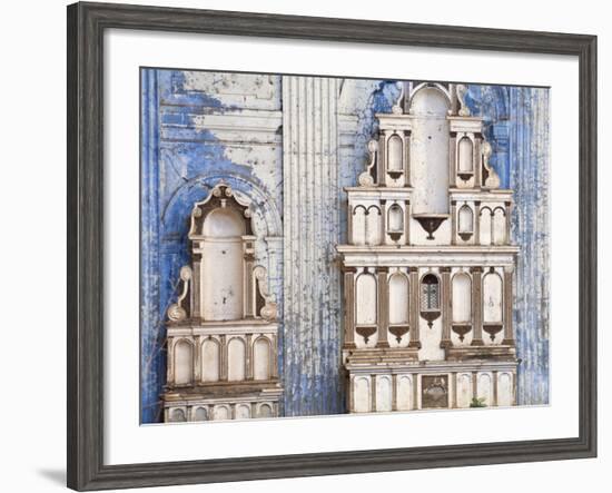 Managua, Zona Monumental, Plaza De La Republica, Derelict Old Cathedral Shattered, 1972 Earthquake-Jane Sweeney-Framed Photographic Print