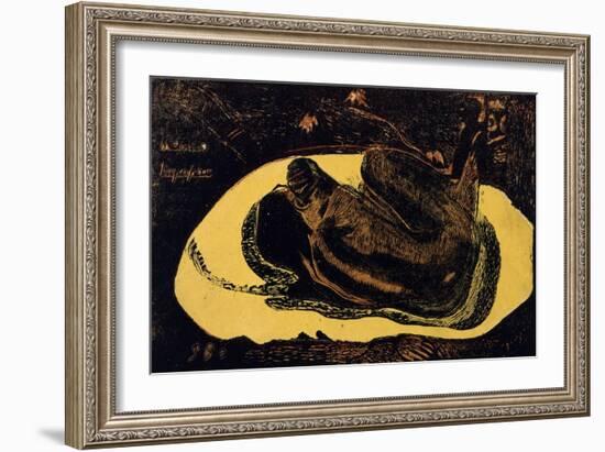 Manao Tupapau (Spirit of the Dead Watchin), 1893-1894-Paul Gauguin-Framed Giclee Print