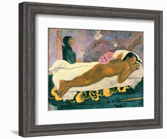 Manao Tupapau (The Spirit of the Dead Watches), 1892-Paul Gauguin-Framed Giclee Print