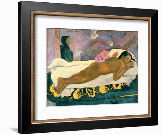 Manao Tupapau (The Spirit of the Dead Watches), 1892-Paul Gauguin-Framed Giclee Print