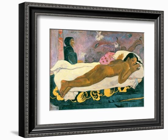 Manao Tupapau (The Spirit of the Dead Watches), 1892-Paul Gauguin-Framed Giclee Print