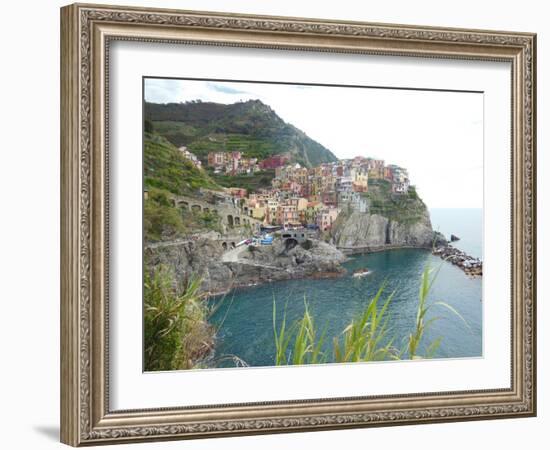 Manarola Cinque Terre III-Marilyn Dunlap-Framed Art Print