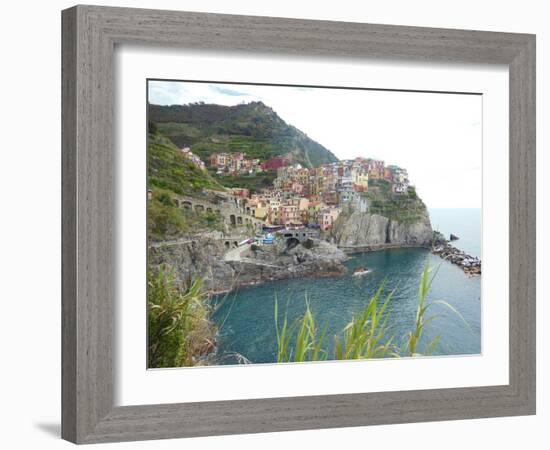 Manarola Cinque Terre III-Marilyn Dunlap-Framed Art Print