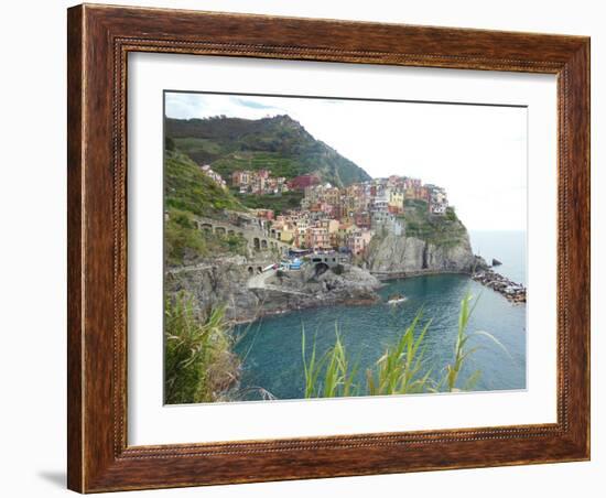 Manarola Cinque Terre III-Marilyn Dunlap-Framed Art Print