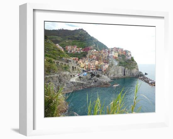 Manarola Cinque Terre III-Marilyn Dunlap-Framed Art Print